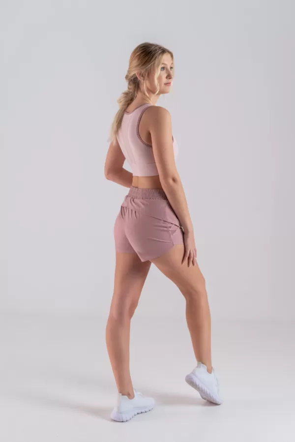 Power Pink Shorts - Mauve
